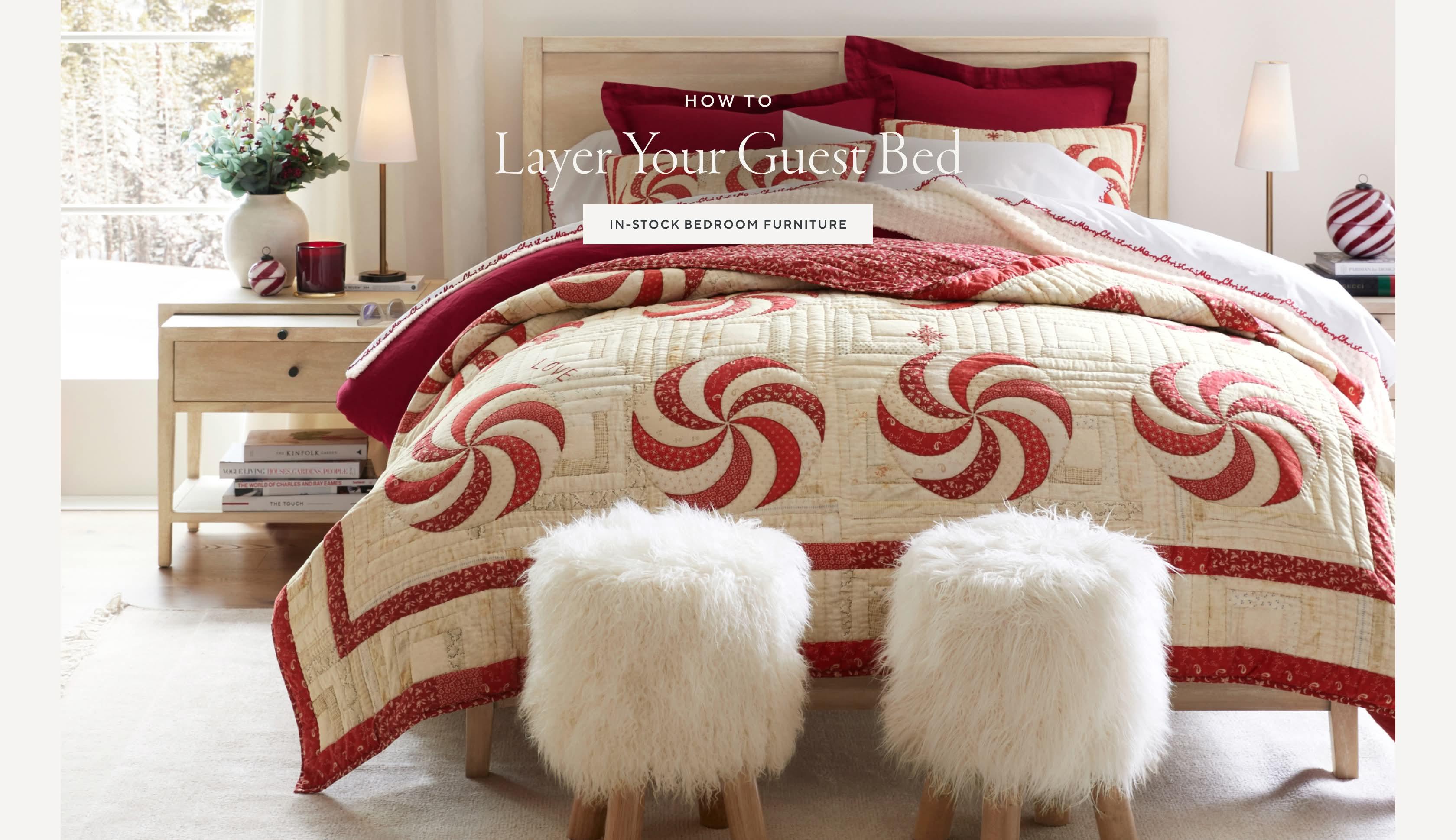 How to layer your Guest bed In-Stock Bedroom Furniture